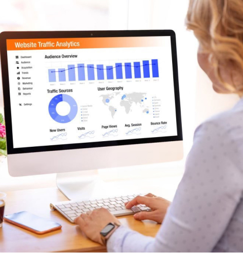 Web traffic and engagement diagnostics for an online education platform